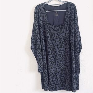 Blue Sky Clothing Co.Plus Size  Leaf Print Dress